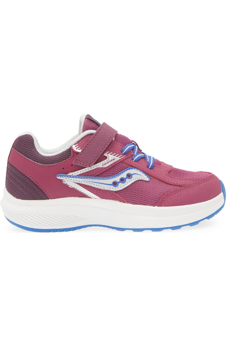 Saucony Kids' Cohesion Kidz A/C Sneaker, Alternate, color, Plum