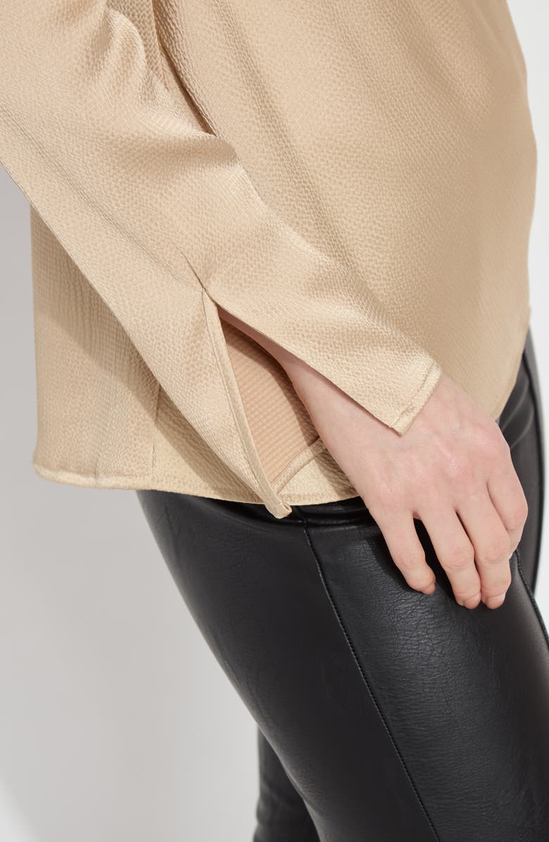 Lysse Cowl Neck Top, Alternate, color, Light Nutshell