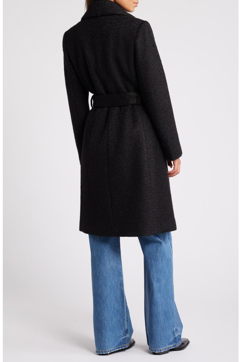 Longline Wrap Coat, Alternate, color, BLACK