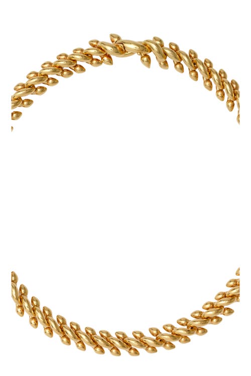 Burberry Spear Logo-engraved Chain Necklace In Gold