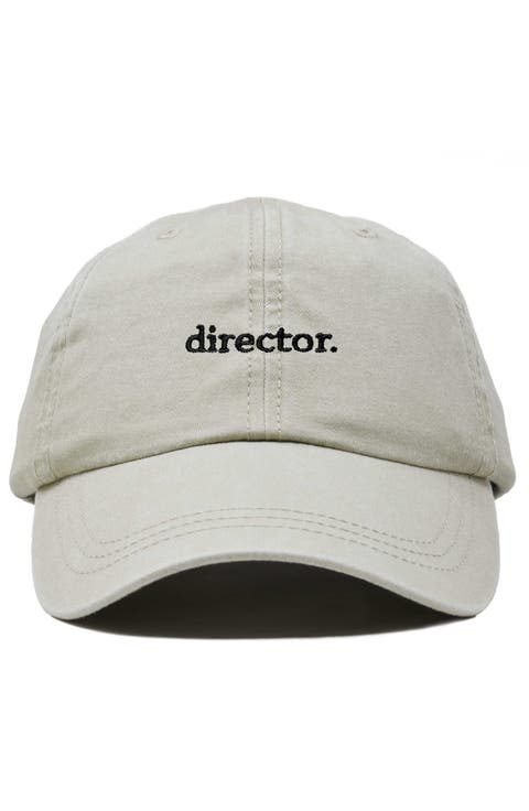 Director Embroidered Low Crown Cap