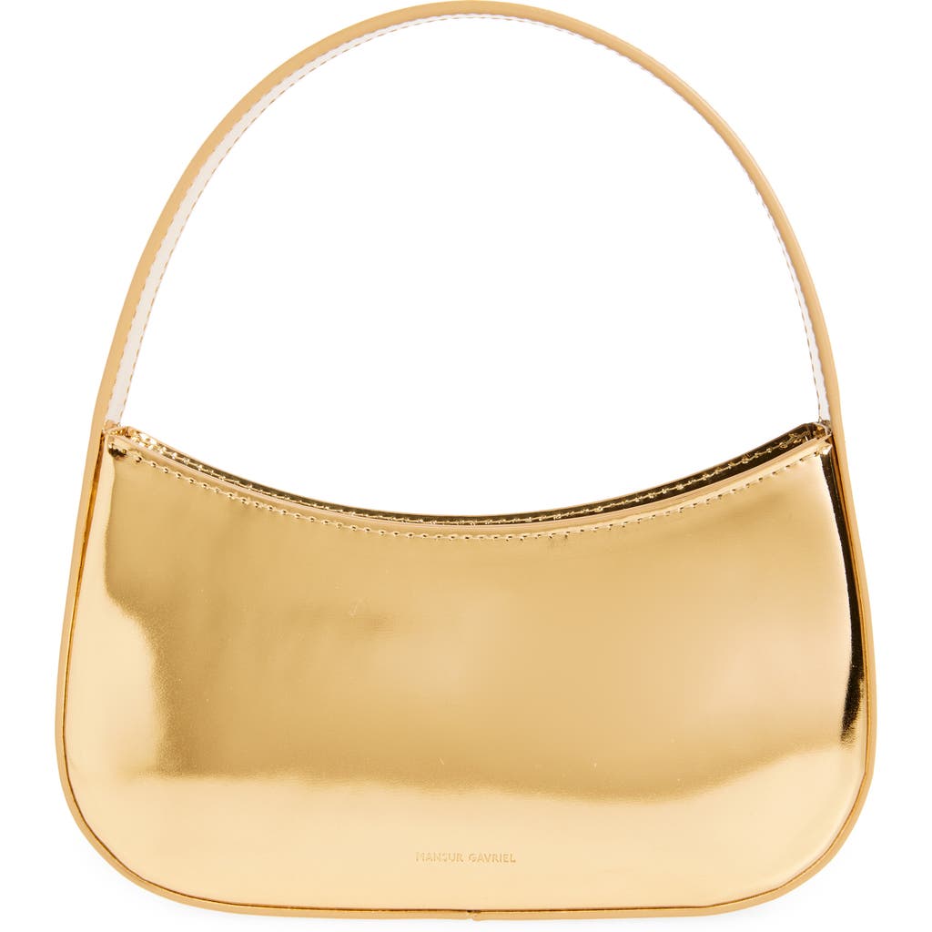 MANSUR GAVRIEL MANSUR GAVRIEL MINI BONBON METALLIC LEATHER SHOULDER BAG