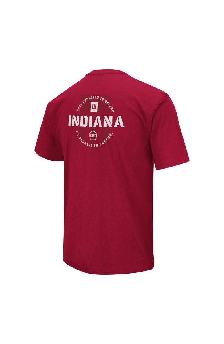 COLOSSEUM Men's Colosseum Crimson Indiana Hoosiers OHT Military Appreciation T-Shirt, Alternate, color, Crimson