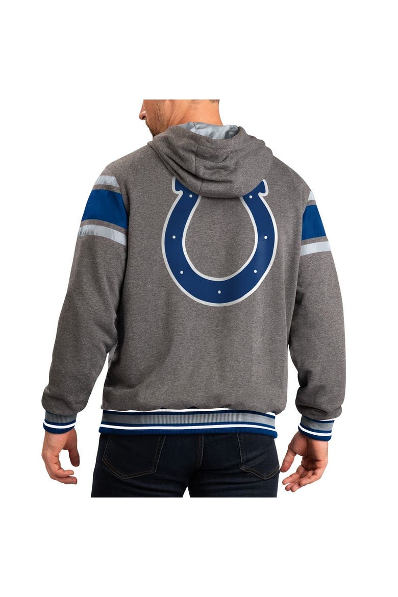 Men's G-III Sports by Carl Banks Royal/Gray Indianapolis Colts Extreme Full Back Reversible Hoodie Full-Zip Jacket, Alternate, color, Royal