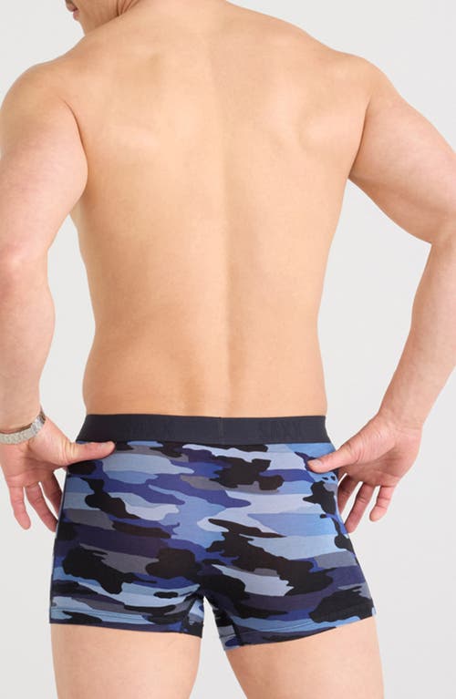 Saxx Vibe Xtra Soft Comfort Trunks In Blue