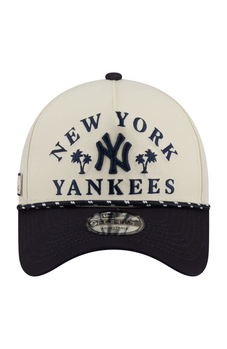 New Era Men's New Era  Cream New York Yankees 2026 Spring Training Fan Pack Rope A-Frame 9FORTY Adjustable Hat, Alternate, color, Cream
