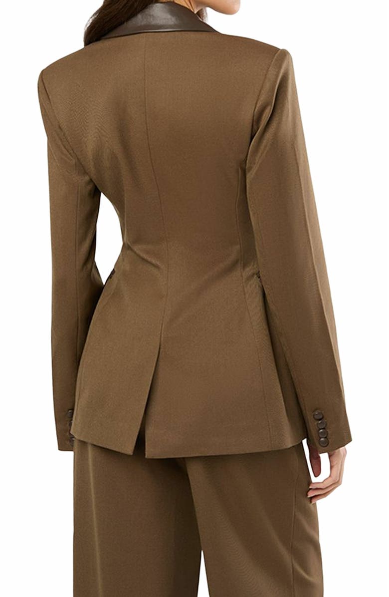 WeWoreWhat Fitted Blazer, Alternate, color, Kangaroo/Brown