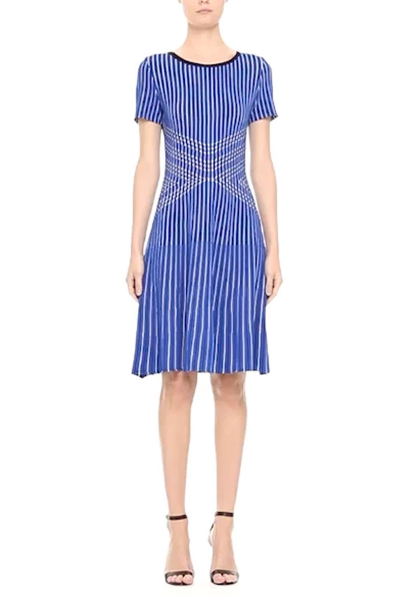 Atlantis Knit Dress, Alternate, color, AZZURINE MULTI