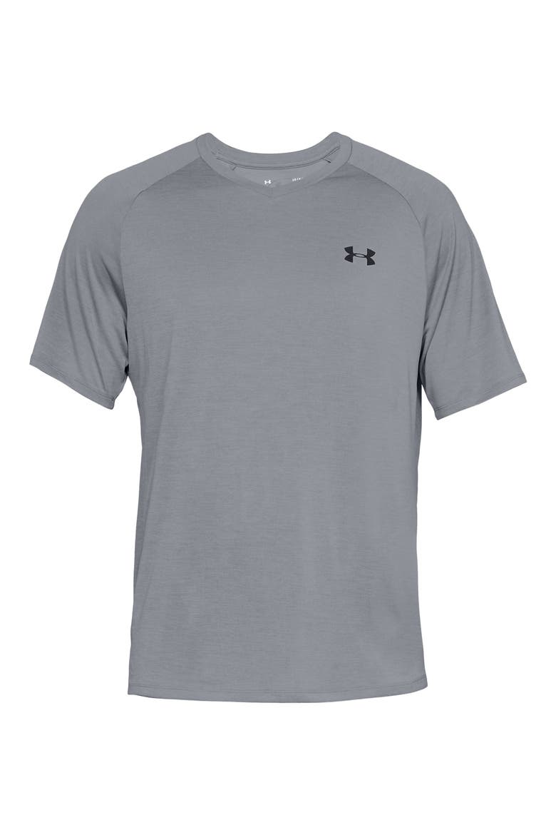 Loose Fit Tech Tee, Alternate, color, STEEL/ BLACK