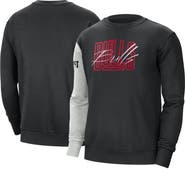Nike Men's Nike Black/Heather Gray Chicago Bulls Courtside Versus Force & Flight Pullover Sweatshirt