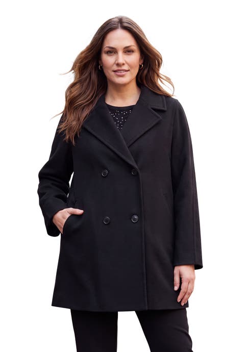 A Line Wool Peacoat