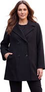 Jessica London A Line Wool Peacoat