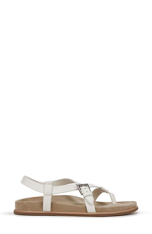 Vince Franca Leather Strappy Sandal In Milk