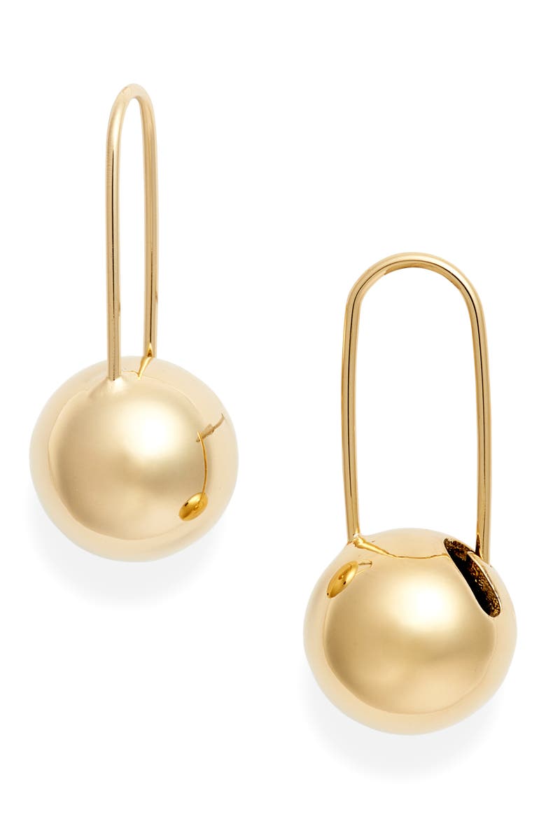 Celeste Drop Earrings, Main, color, HIGH POLISH GOLD