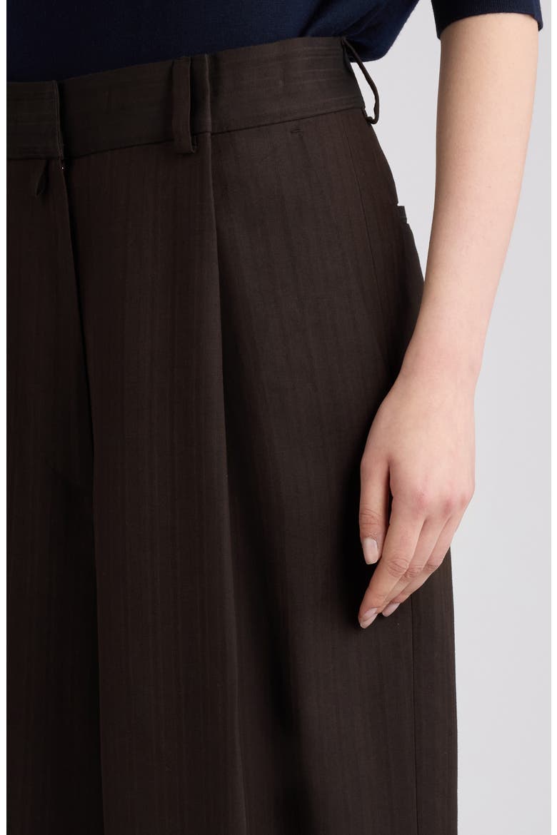 Podium Wide Leg Pants, Alternate, color, BROWN