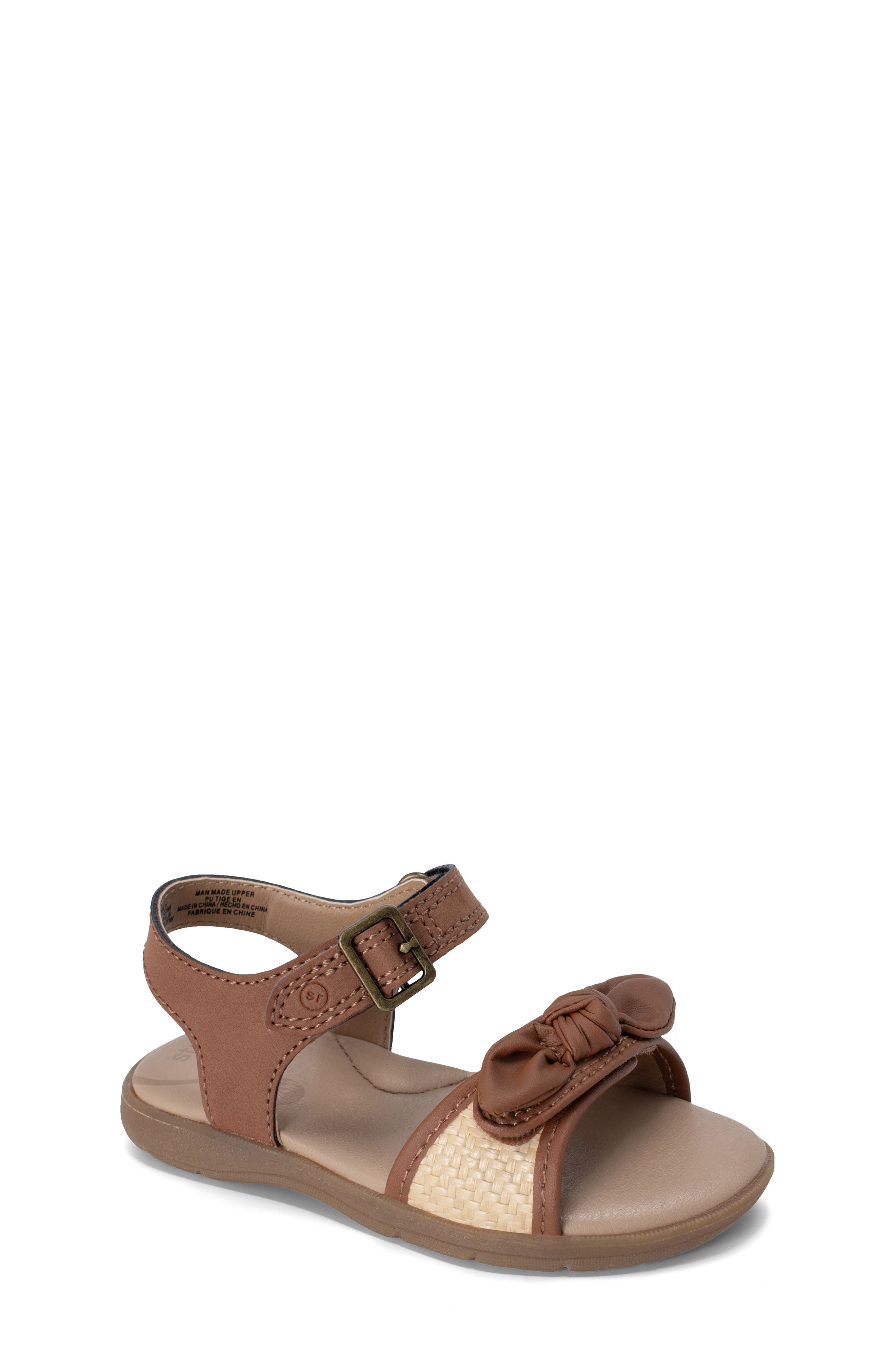 Stride Rite Kids' Whitney Sandal, Main, color, Raffia