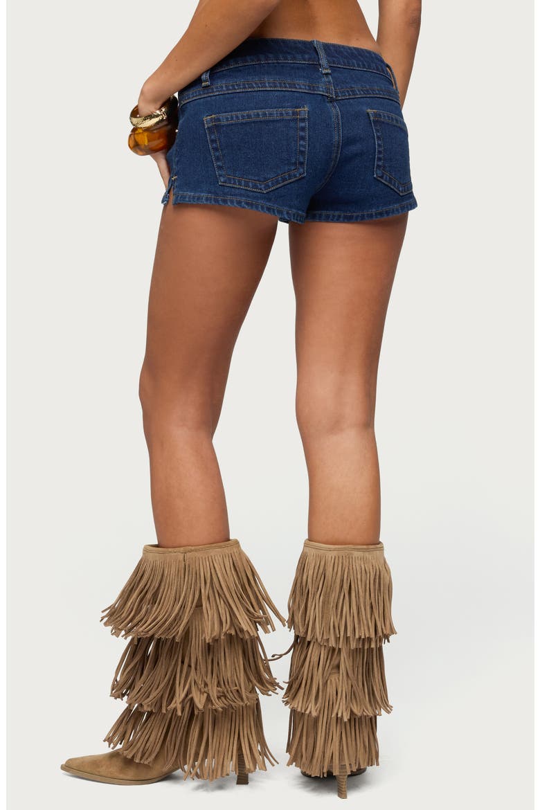 Jagger Low Rise Denim Shorts, Alternate, color, DARK-BLUE-WASHED