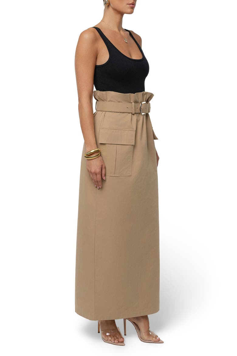 New Edge Cargo Skirt, Alternate, color, BEIGE