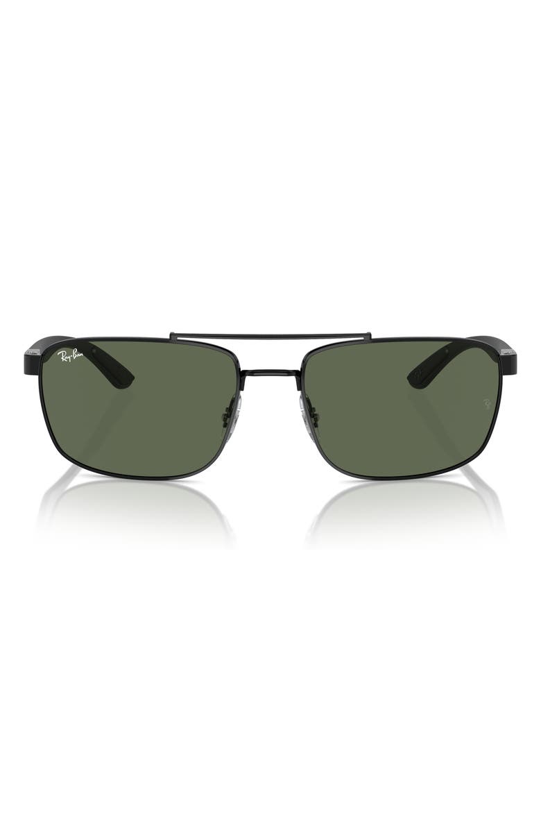 Ray-Ban 60mm Rectangular Sunglasses, Main, color,