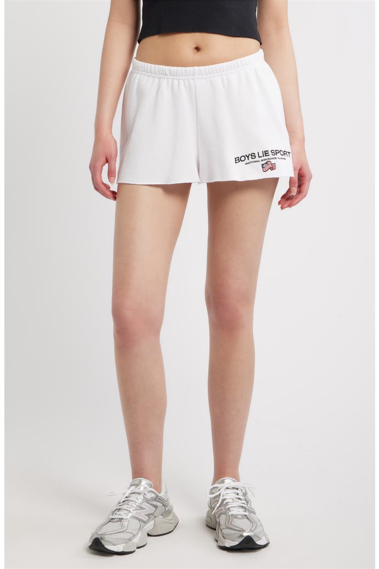Kimmy Sport Shorts, Main, color, WHITE
