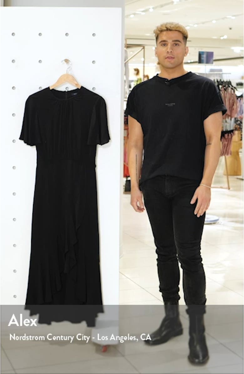 Emina Belted High/Low Midi Dress, sales video thumbnail