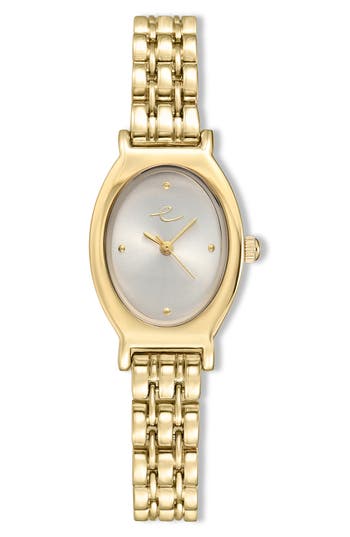 Ettika Classic Oval Dial Two-tone Bracelet Watch In Gold