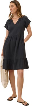 Pact Organic Cotton Coastal Double Gauze Breezy Dress