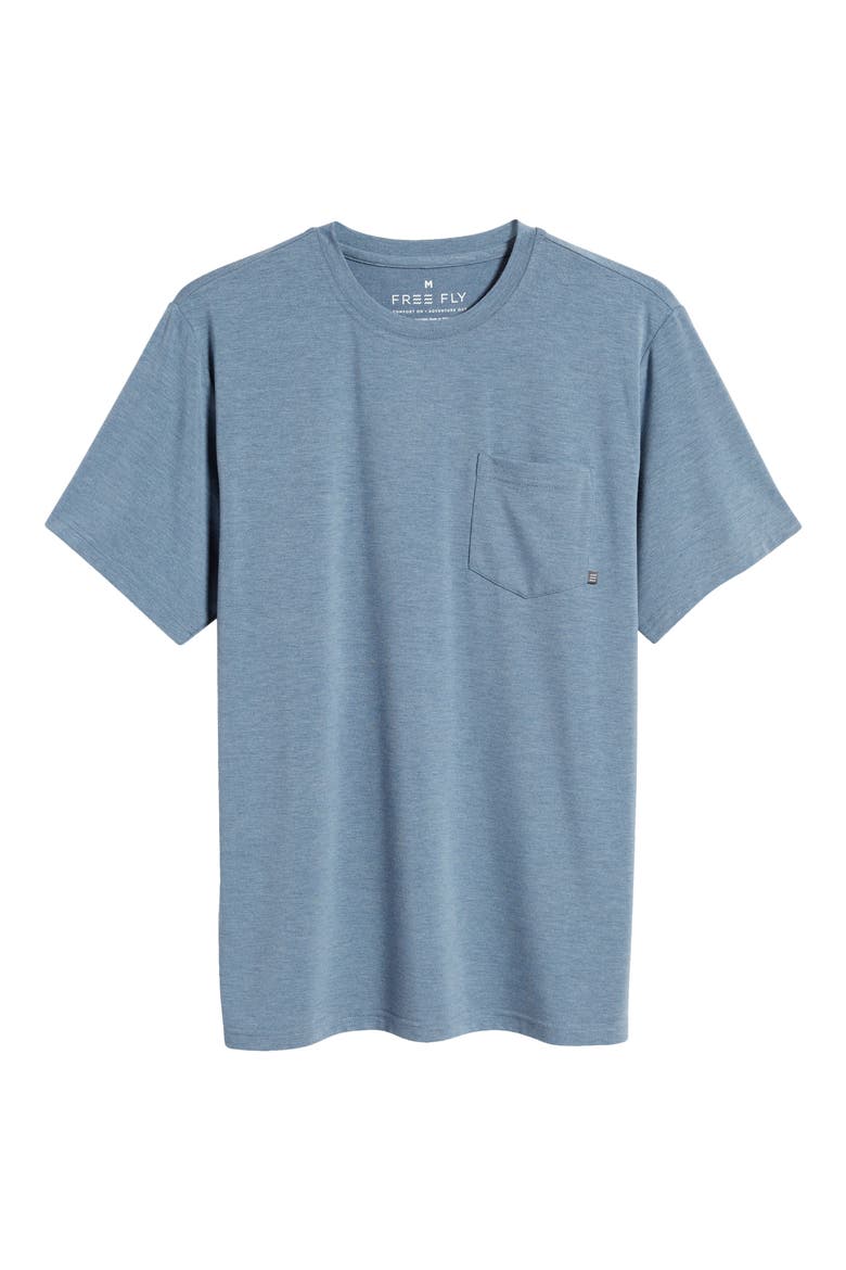 Flex Performance Pocket T-Shirt, Alternate, color, HEATHER DEEPWATER