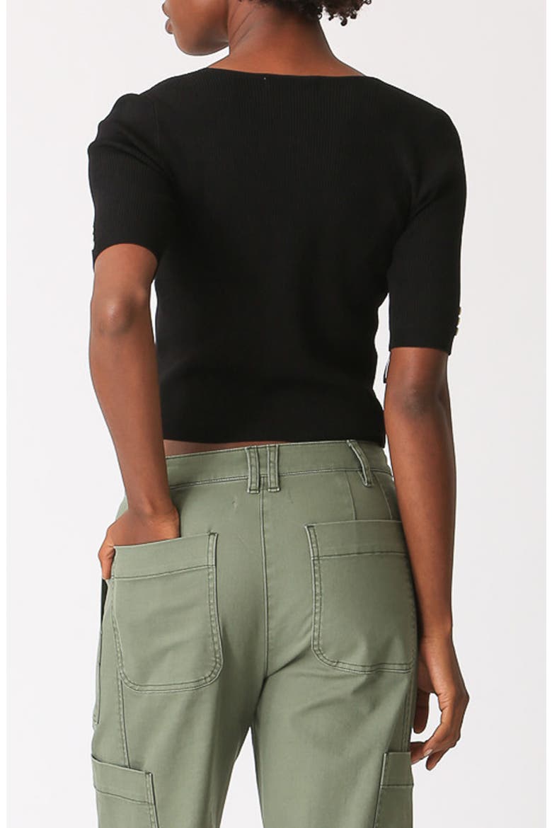 Sloane Crop Cardigan, Alternate, color, ONYX