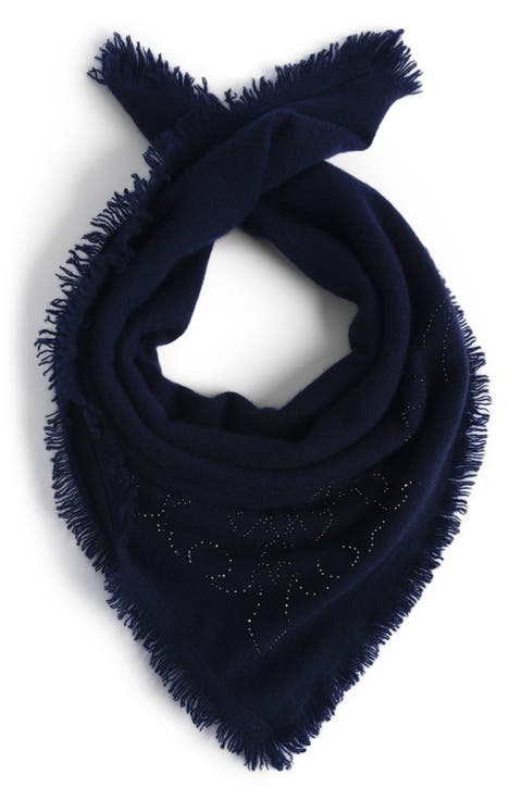 Stevie Strass Western Cashmere Square Scarf