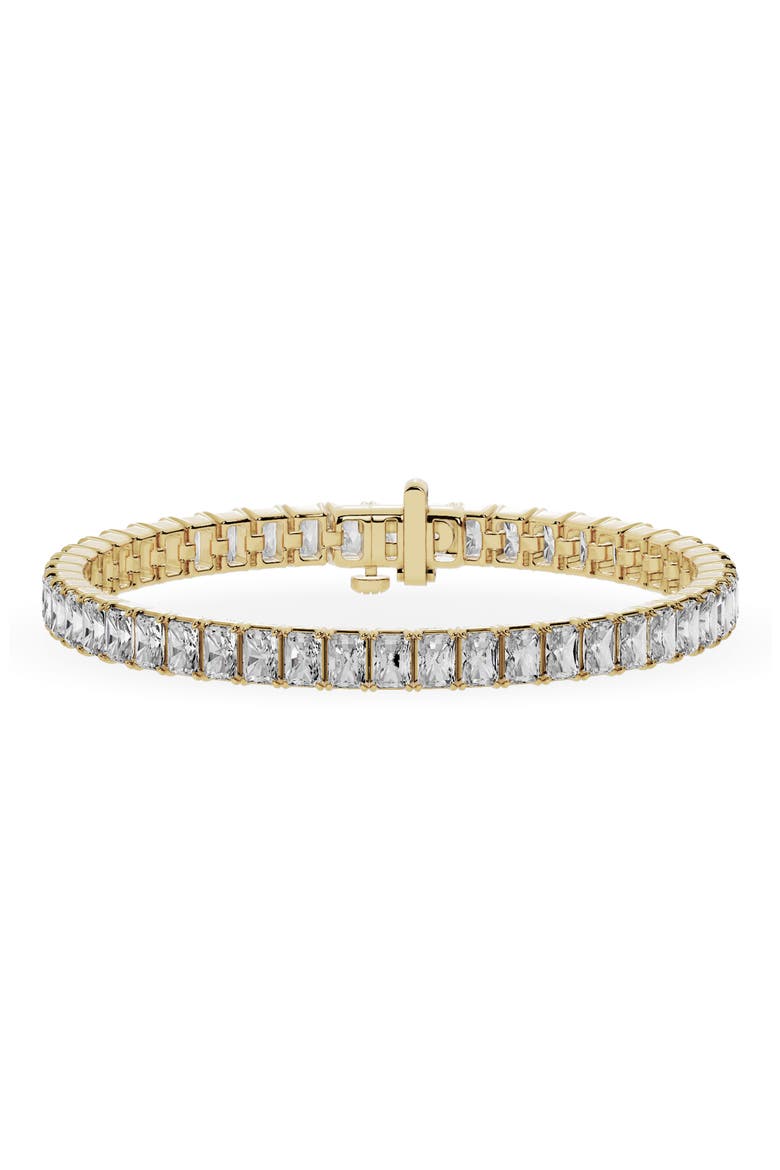 18K Gold Radiant Lab Created Diamond Tennis Bracelet - 9.6 ctw (Nordstrom Exclusive), Main, color, 18K YELLOW GOLD