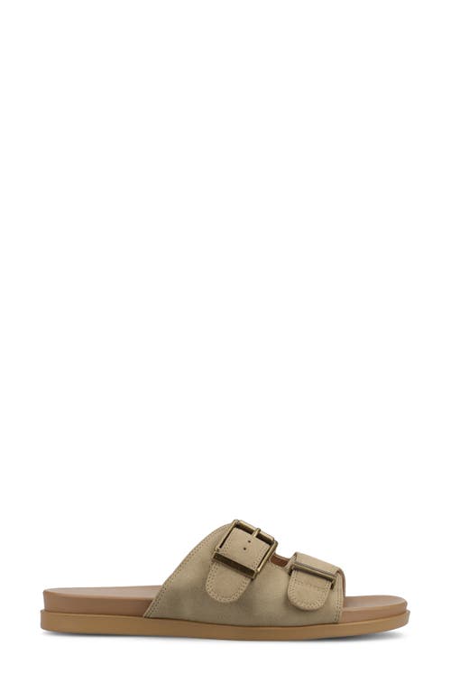 Journee Collection Cosette Buckle Slide Sandal In Taupe
