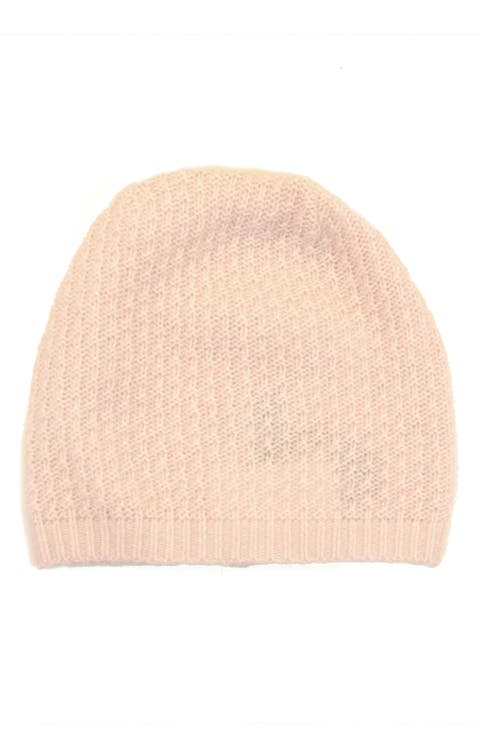 Raindrop Stitch Cashmere Beanie