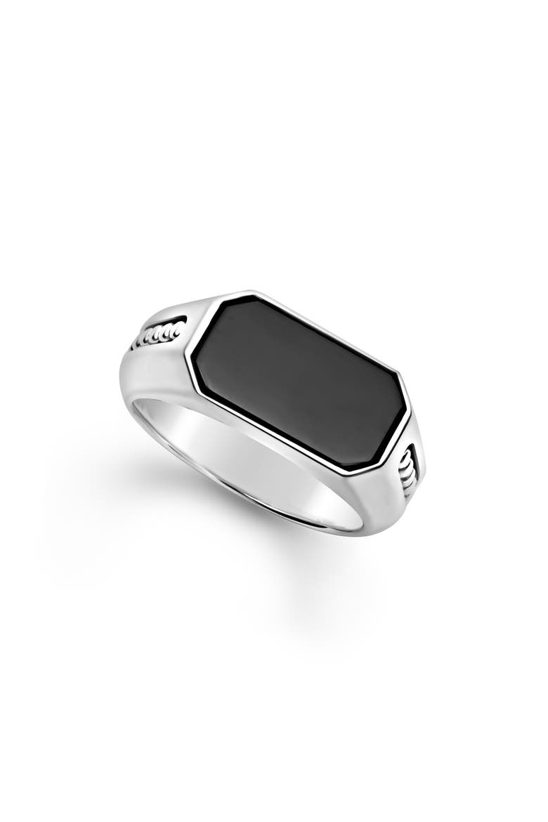 Men's Anthem Onyx Signet Ring, Main, color, ONYX