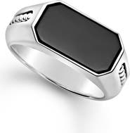 LAGOS Men's Anthem Onyx Signet Ring