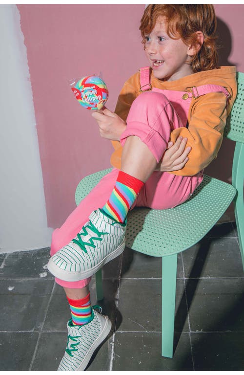 Doiy Kids' 3d Lollipop Crew Socks In Multi