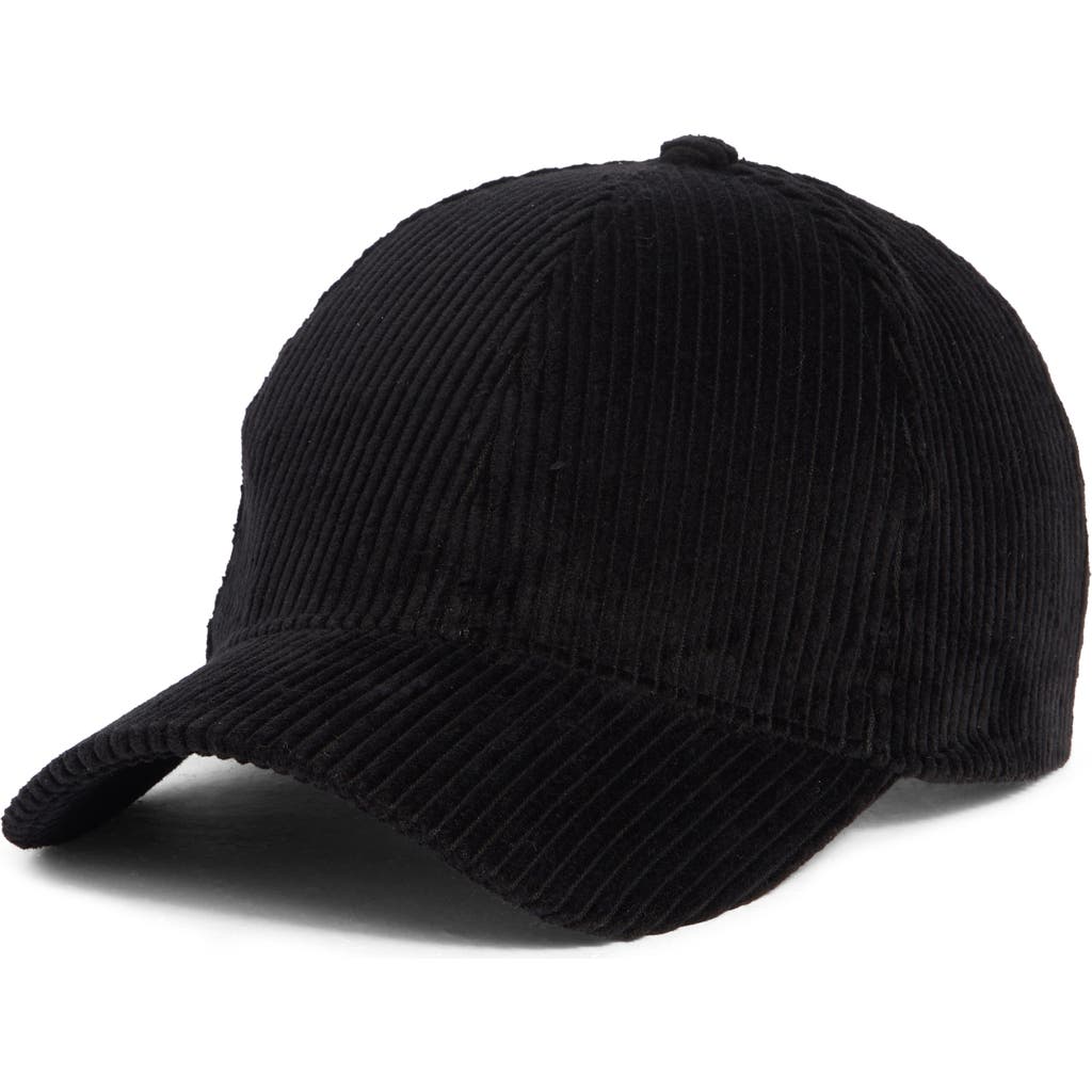 David & Young Corduroy Baseball Cap In Gold