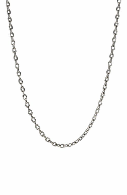 Degs & Sal Men's Sterling Silver Knife Edge Chain Necklace  product