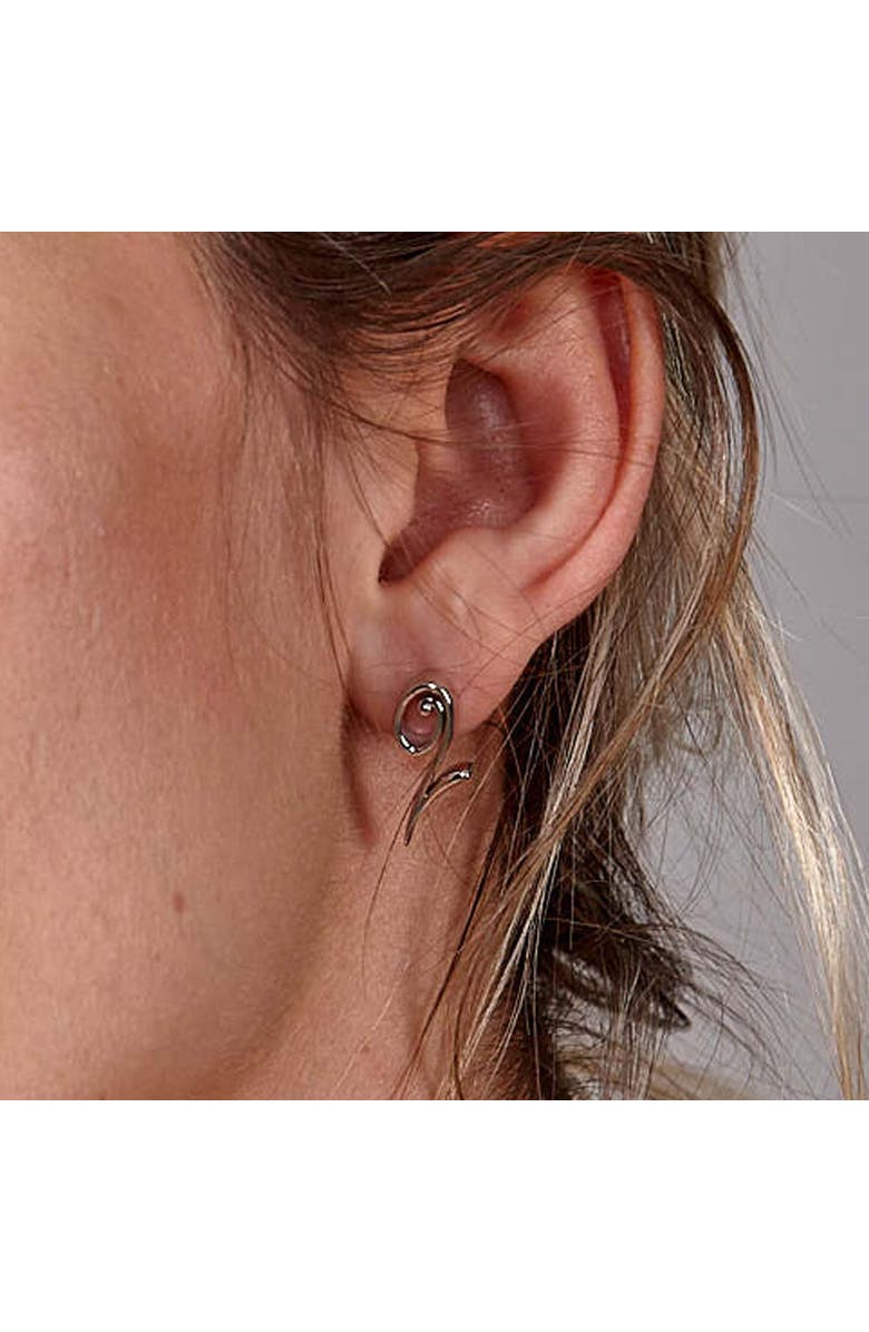 Lucy Quartermaine Dainty Q Studs, Alternate, color, Sterling Silver