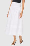 1.STATE A-Line Cotton Midi Skirt