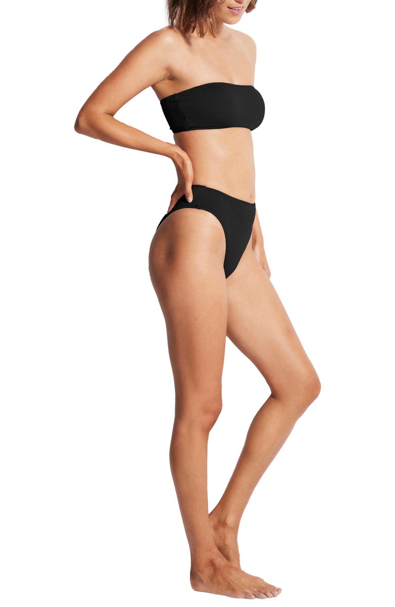 Seafolly Sea Dive High Waist Bikini Bottoms, Alternate, color, 