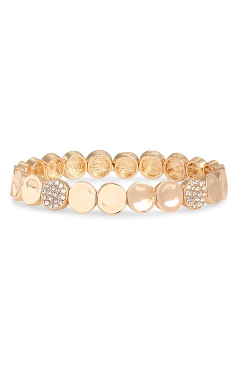 Pavé Crystal Stretch Bracelet