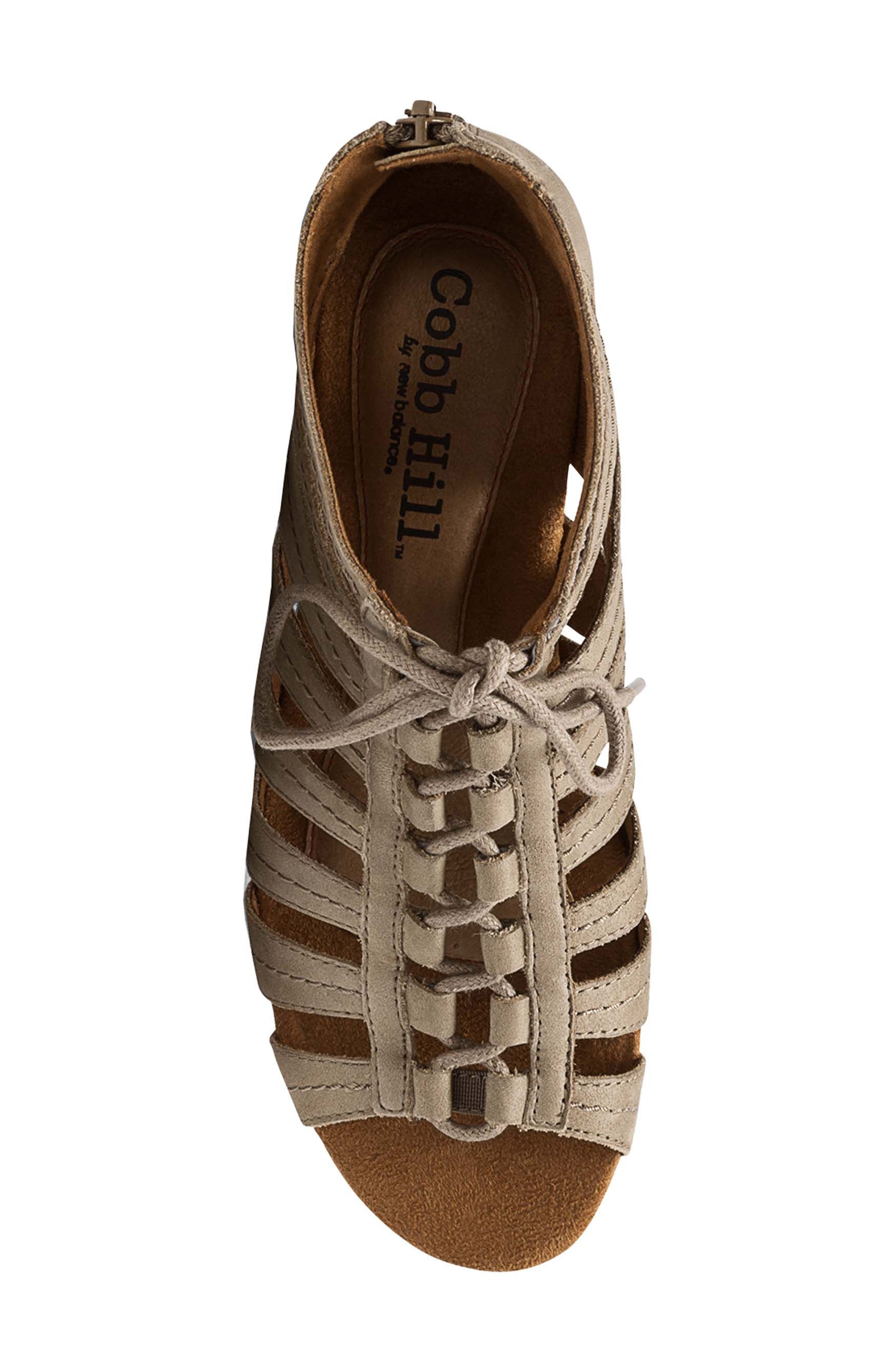 Rockport Cobb Hill 'Gabby' Lace-Up Sandal, Alternate, color, 