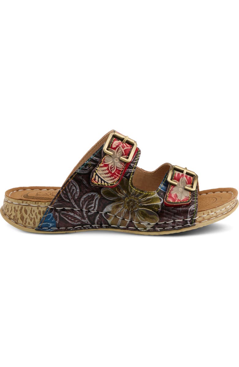 L'Artiste by Spring Step Sunjai Slide Sandal, Alternate, color, Red Multi