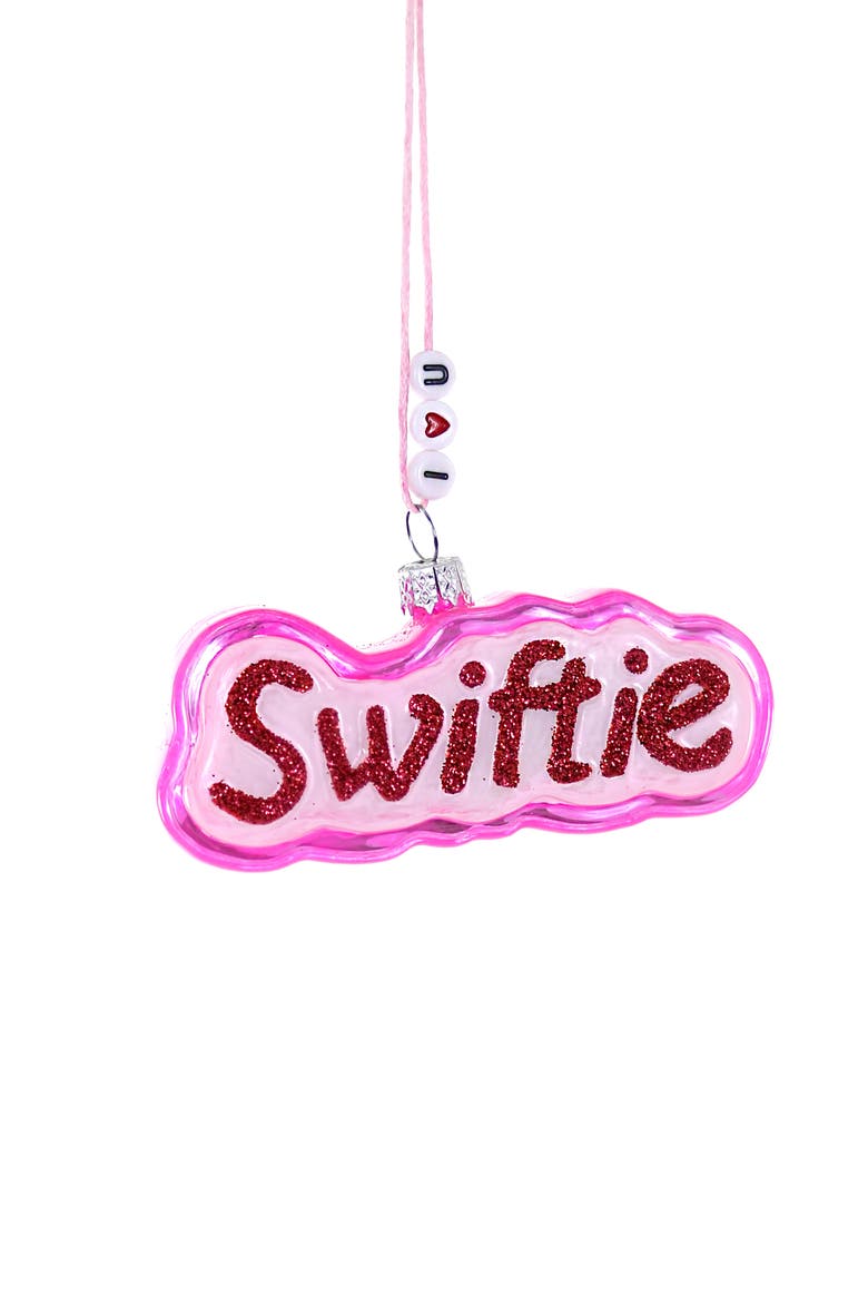 Swiftie Glass Ornament, Main, color, MULTI