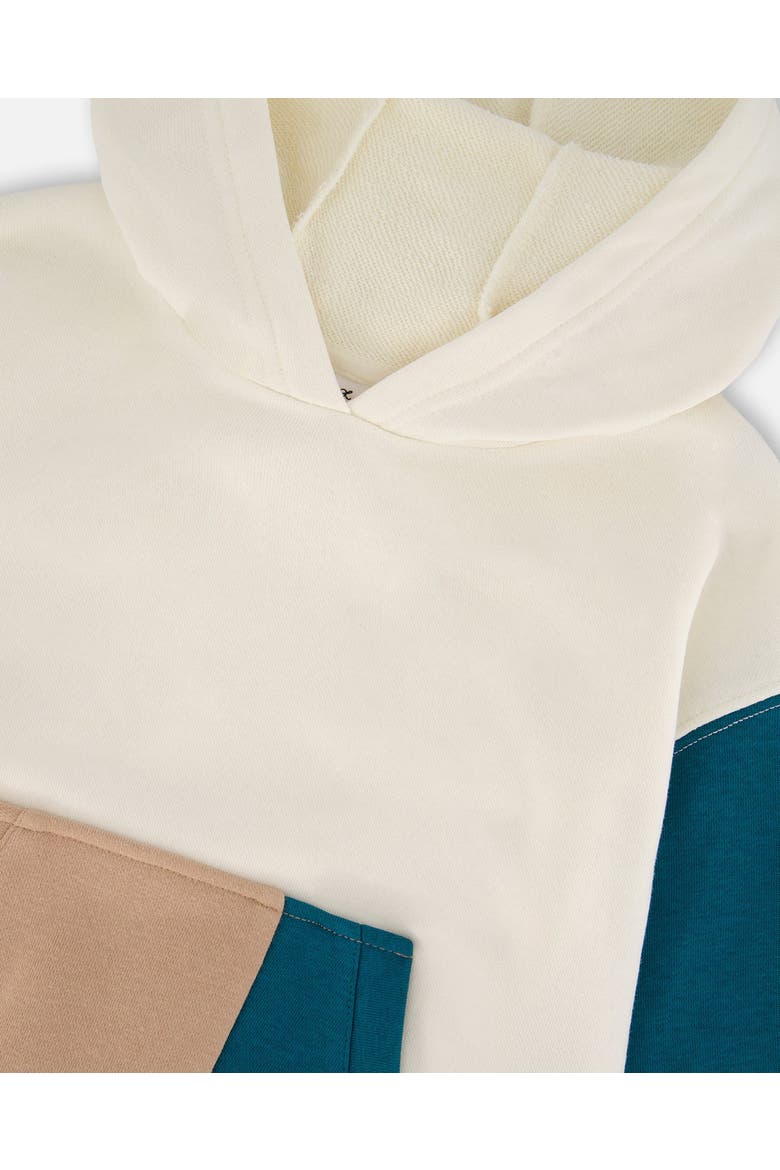 Long Sleeve French Terry Hoodie, Alternate, color, Off-White