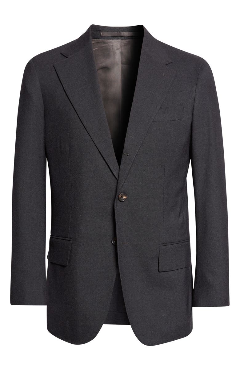 J. Mueser Hopsack Jacket, Alternate, color, Navy