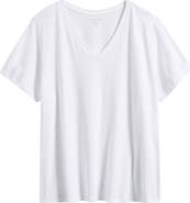 Eileen Fisher Easy V-Neck Organic Cotton T-Shirt
