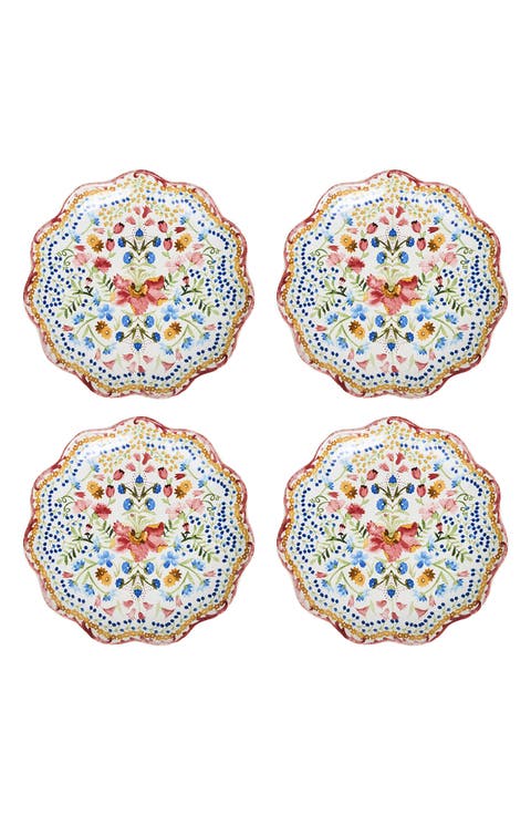 Sofia Set of 4 Side/Cocktail Plates