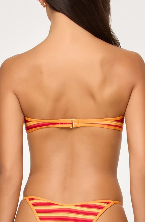 L*space Lspace Bekah Stripe Bikini Top In Sunset Stripe
